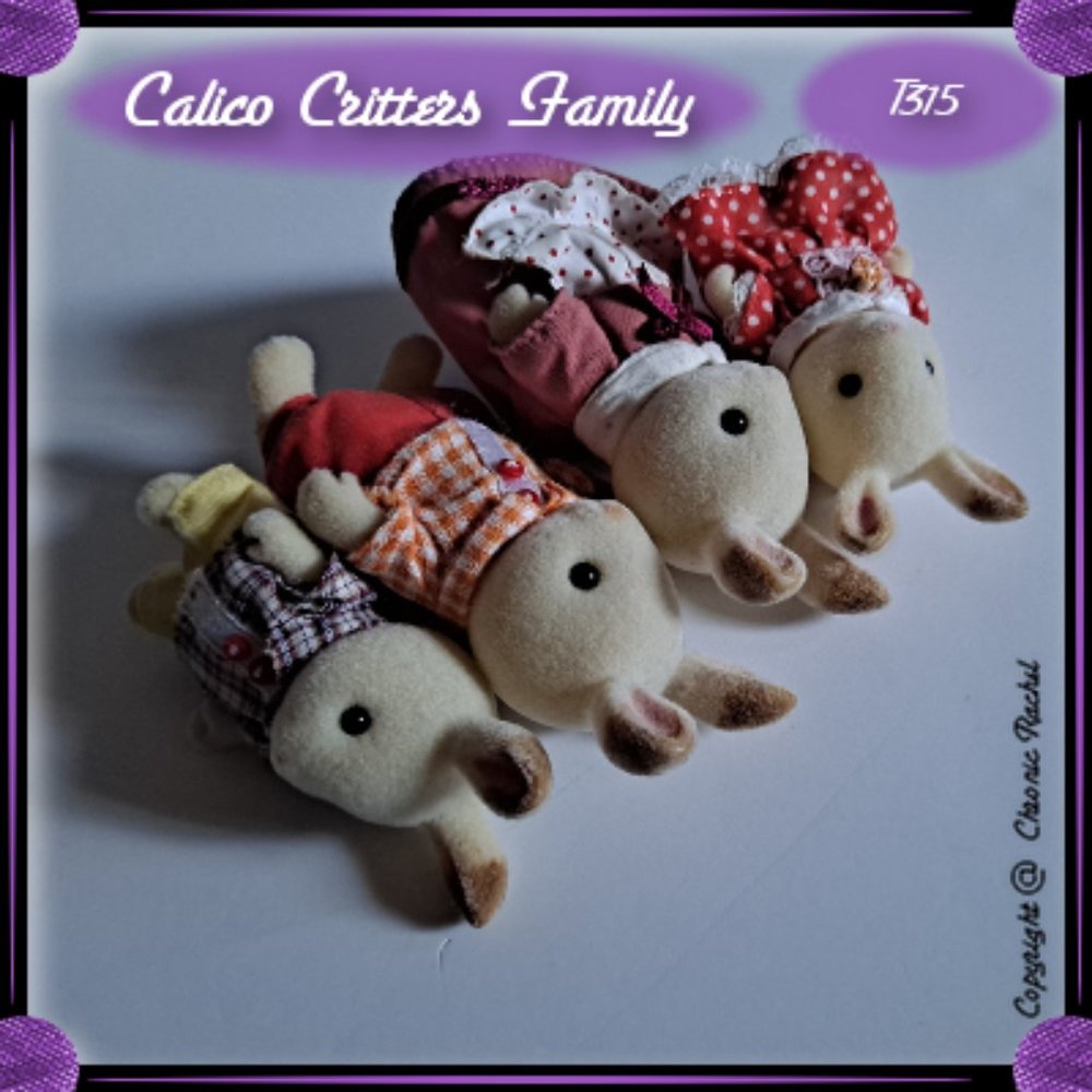 Vintage Hopscotch Rabbit Family - Picture 5 of 6